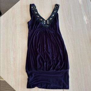 Eclipse Navy Blue Sleeveless Tunic/Top//Dress